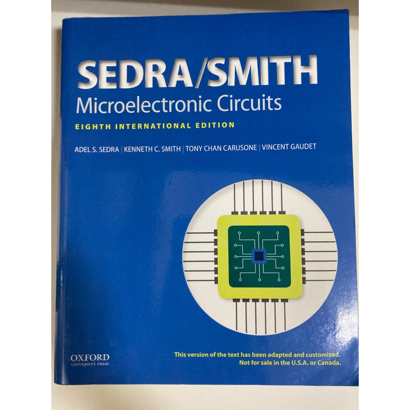 SEDRA/SMITH Microelectronic Circuit 電子學 第八版