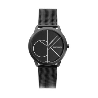 CK手錶 minimal系列 - 霧黑麵大LOGO米蘭錶帶 K3M5245X