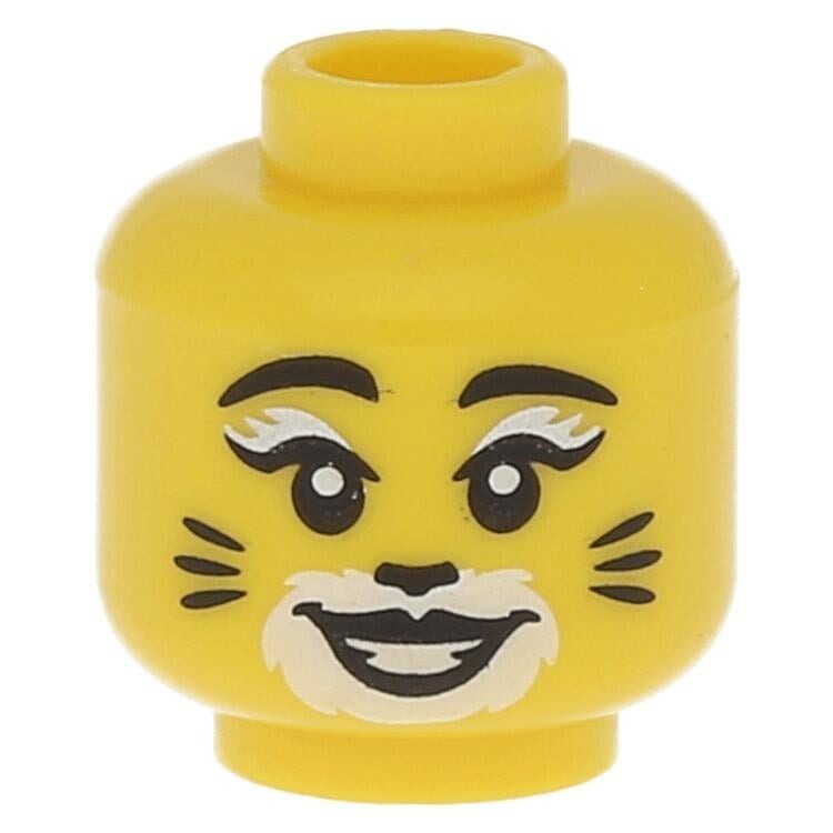 【樂高大補帖】LEGO 樂高 黃色 貓女頭 貓咪 貓咪女孩 貓 小貓 第18代【3626cpb2084/71021】