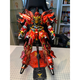 {鋼彈的屋-模型工作室} 萬代 MG 1/100 新安州 全機鏡面 金屬塗裝 完成品 (實品如圖) 鋼彈 模型 代工