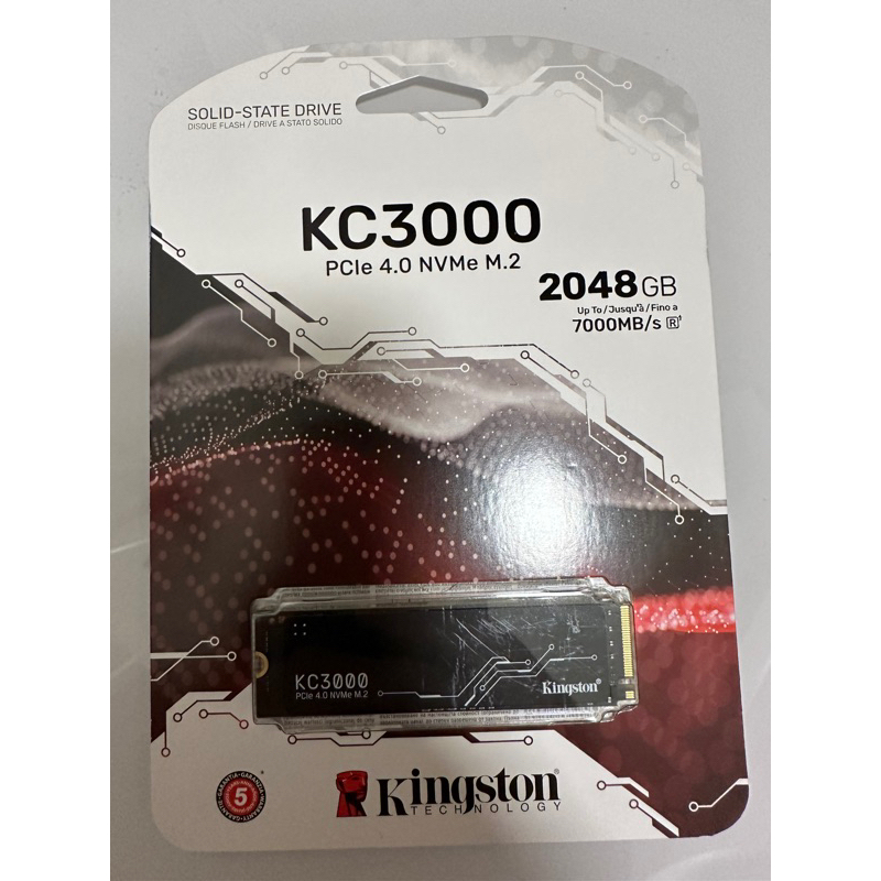 【全新】Kingston 金士頓 KC3000 2TB PCIe4.0 M.2 SSD 固態硬碟