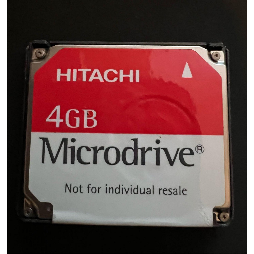 二手 HITACHI Microdrive 4GB 日立 微型硬碟 CF type II 介面 容量 4G