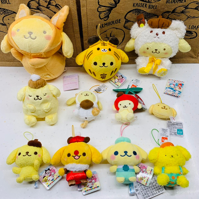 ❤Lika小舖❤布丁狗綜合 日本帶回 全新正版現貨 三麗鷗景品玩偶布偶娃娃吊飾 白熊造型雪白北極熊絨毛娃娃