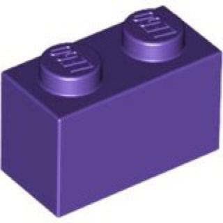 LEGO 樂高 4640739 3004 紫色 MEDIUM LILAC BRICK 1X2 基本磚 顆粒 積木