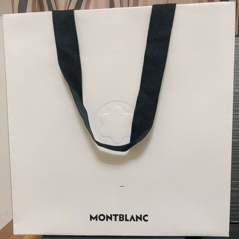 【精品外包裝】萬寶龍MontBlanc｜皮夾盒+提袋｜精品外包裝、精品紙袋、萬寶龍皮夾、皮夾紙盒