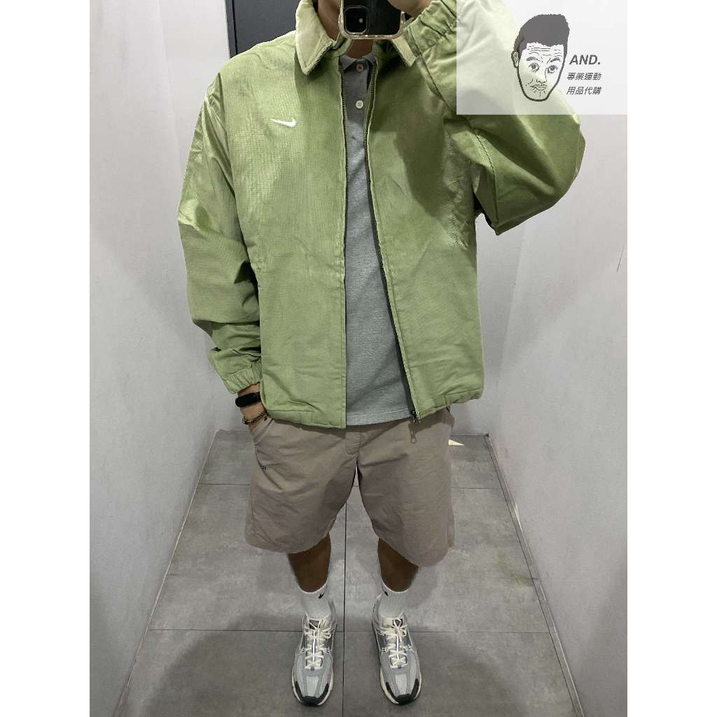 【AND.】NIKE NSW JACKET 燈芯絨 拉鍊 復古 夾克 立領 刺繡 工裝 DX9071-386/270