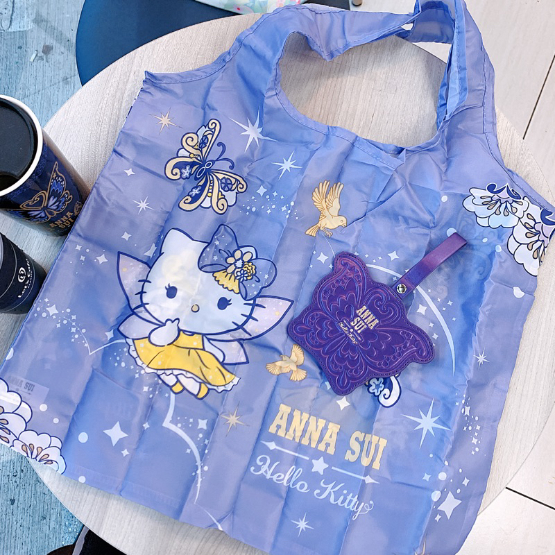 7-11超商kitty聯名ANNA SUI皮革吊飾購物袋