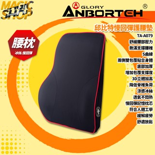【安伯特】TA-A079 邱位元慢回彈護腰墊 車用腰靠墊 汽車腰靠墊 人體工學 涼感透氣冰絲 慢回彈記憶棉枕 車用/家用