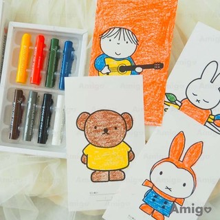 阿米購 日本製 KOKUYO 國譽 Miffy Dick Bruna 日本 米菲兔 米飛 經典色系 8色 蠟筆 著色本