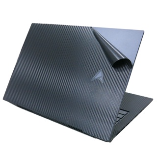 【Ezstick】ASUS Zenbook Pro 14 OLED UX6404 UX6404VI 黑色卡夢紋機身貼