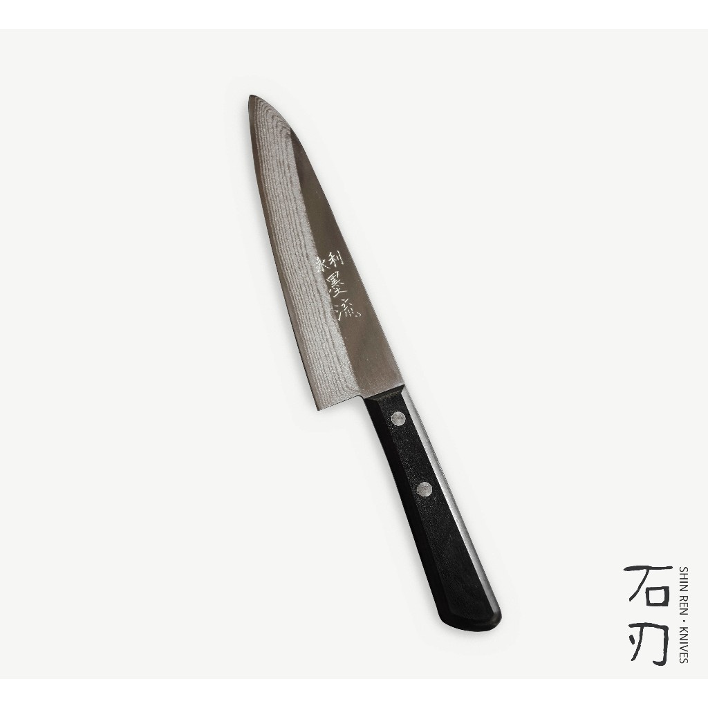 【石刃】永利／墨流水果刀 牛刀型 台灣刀具