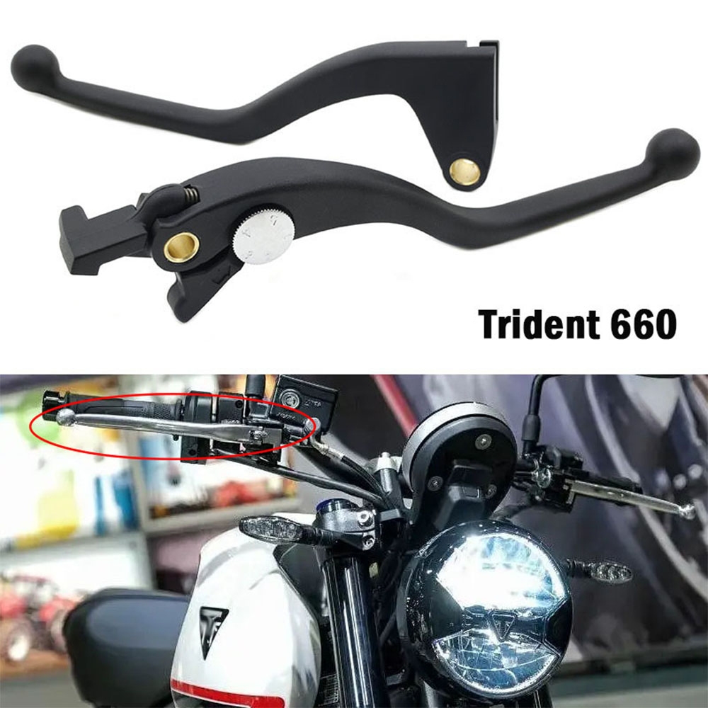 Trident 660牛角拉桿 適用於trident改裝可調拉桿 trident660 摩托車裝飾 二截式拉桿 免運
