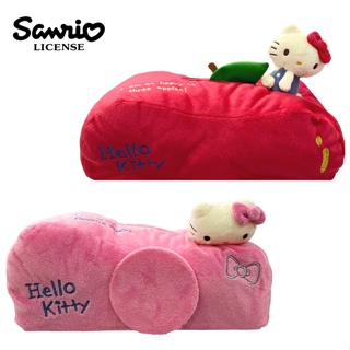 【現貨】凱蒂貓 衛生紙套 面紙盒 絨毛面紙套 居家擺飾 Hello Kitty 日本正版