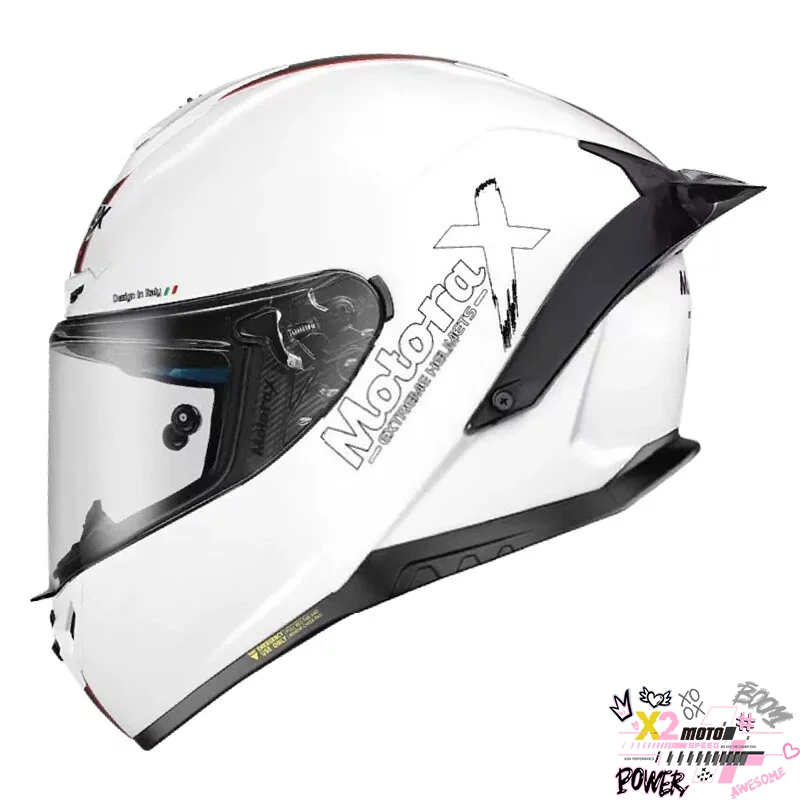 💟X2 Moto💟 Motorax® R50s Aurora 白色 全罩 安全帽