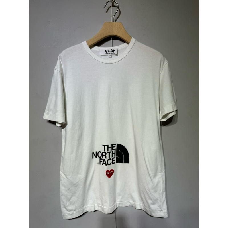[LOU lect’S]CDG PLAY x THE NORTH FACE北面聯名款 川久保玲 LOGO T XL