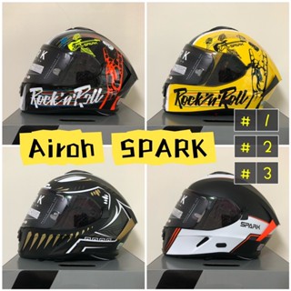 🎉送豪禮🎉 Airoh SPARK 素色 #1 #2 #3 全罩 內建墨片 史巴克 義大利品牌 公司貨⭐️送原廠鏡片⭐