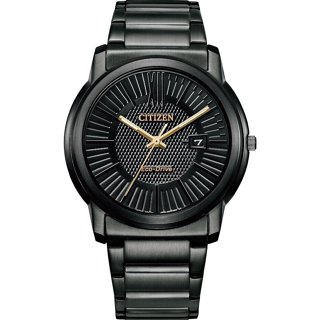 Citizen 星辰錶 全黑簡約款經典光動能男錶 AW1217-83E 錶徑42MM