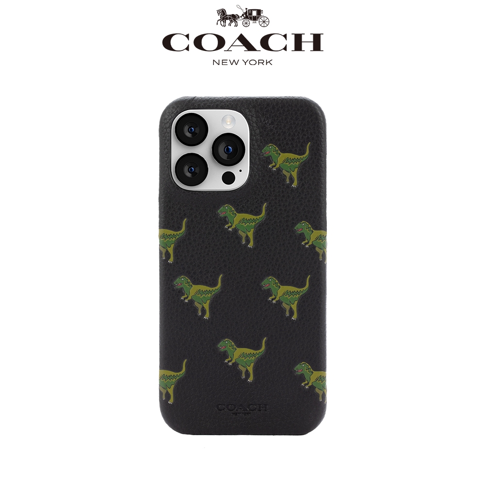 半價出清【COACH】iPhone 14系列 真皮手機殼套 小恐龍 瑕疵品