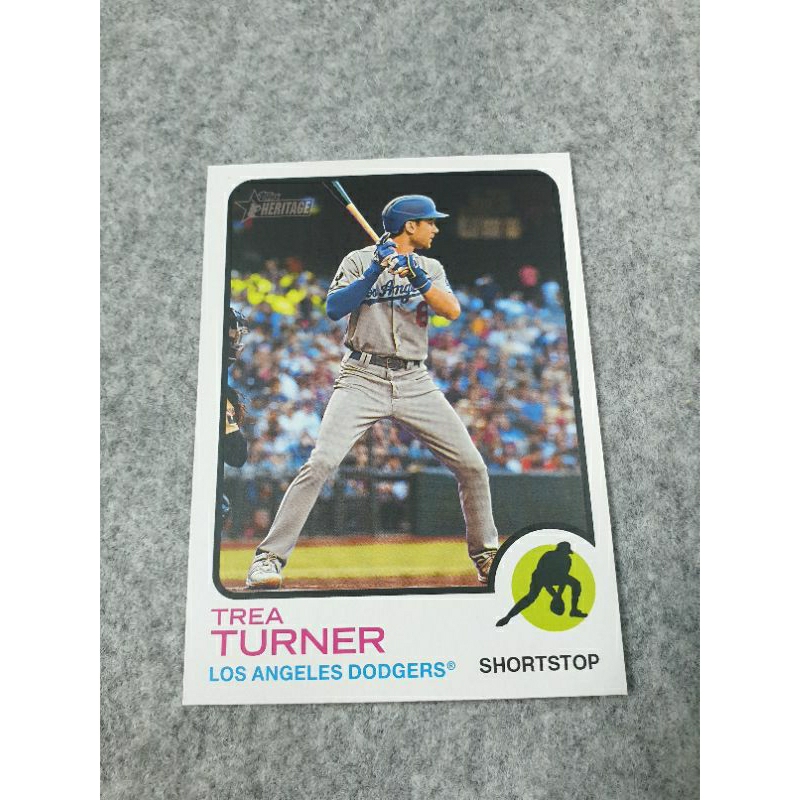 2022 Topps Heritage High Number Trea Turner 洛杉磯道奇