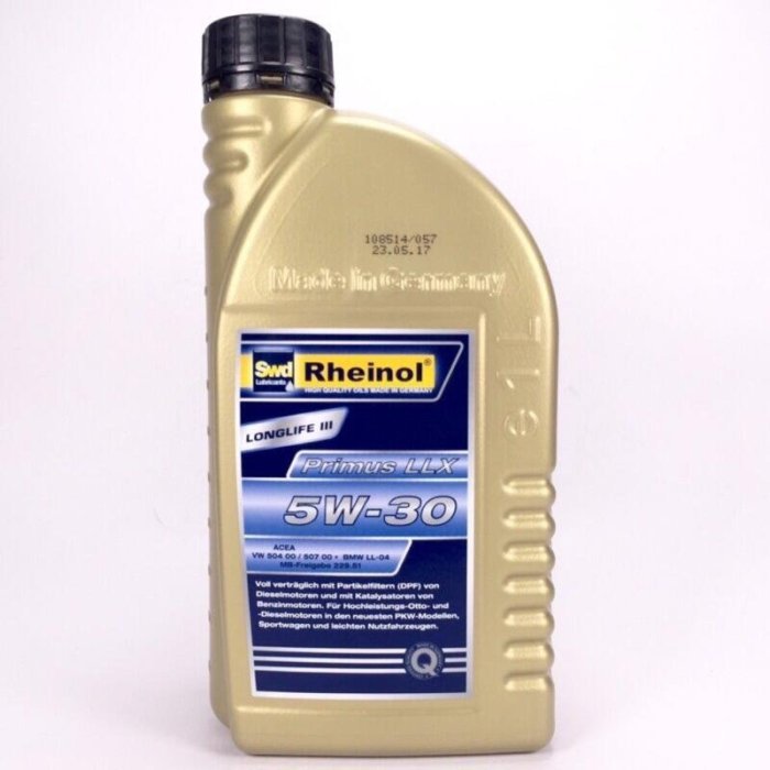 【輝旺汽車精品百貨】德國 萊茵 SWD Rheinol Primus LLX 5W30 雙酯類 全合成機油 (出清價)