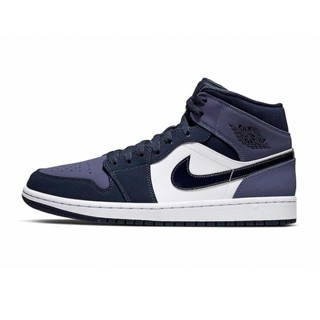 Air Jordan 1 Mid ''Sanded Purple'' 磨沙紫 黑曜石 男款 554724-445