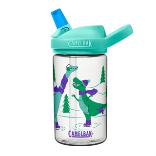 4月活動促銷~《贈防塵蓋~》美國 CAMELBAK 400ml eddy+ kids兒童吸管運動水瓶RENEW 溜冰恐龍