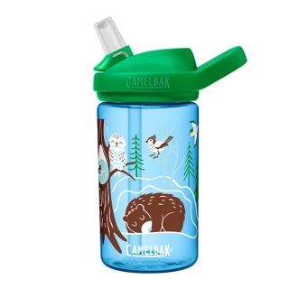 《贈防塵蓋~》 美國 CAMELBAK 400ml eddy+ kids兒童吸管運動水瓶RENEW 冬眠動物