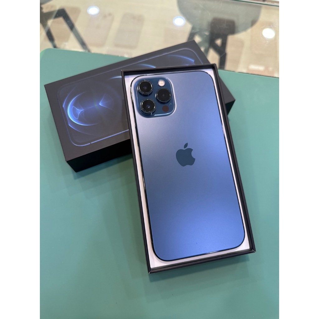 汎德通訊【9.5成新】-IPhone 12 PRO MAX 256G 藍 手機極美 女用機