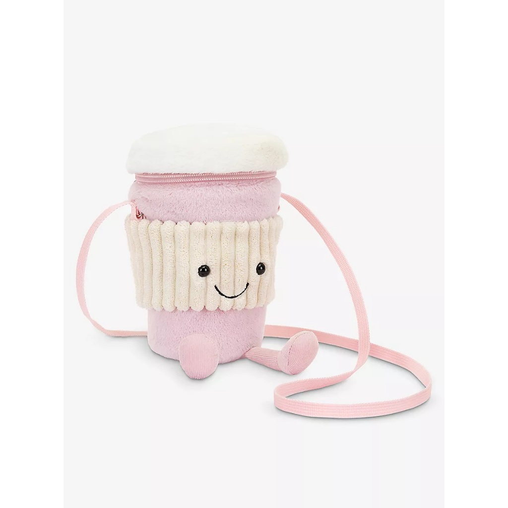 🇬🇧 預購 Jellycat Amuseable coffee bag 粉紅 咖啡杯包 咖啡杯 斜背包 包包