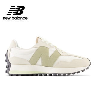 New Balance 休閒鞋 女鞋 327系列 麂皮 復古 大N 流行 舒適 好穿 米白綠 WS327PS