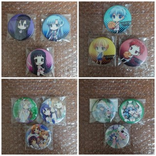 刀劍神域 影子籃球員 約會大作戰 Lovelive 胸章 桐人 亞絲娜 黑子 黃瀨 赤司 四糸乃 穗乃果 海未 小鳥