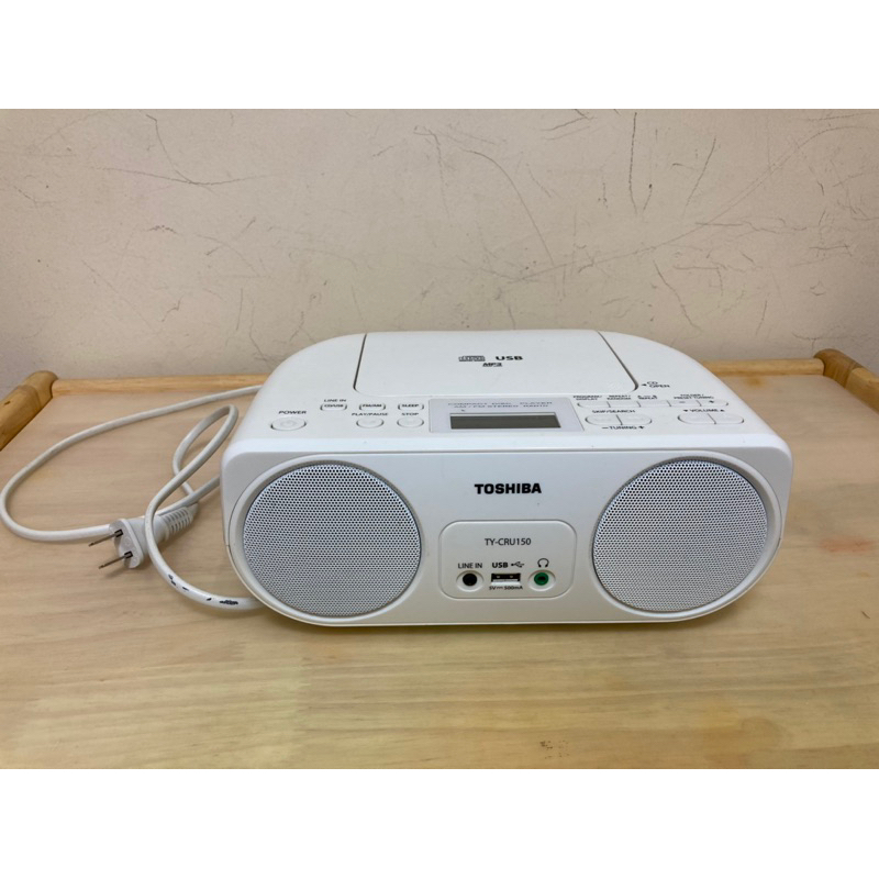 二手【TOSHIBA】TY-CRU150 USB MP3 CD 收音機手提音響