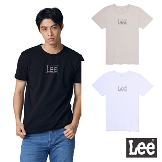Lee 長框小LOGO短袖T恤 男 卡其 白色 黑色 MODERN LB302079