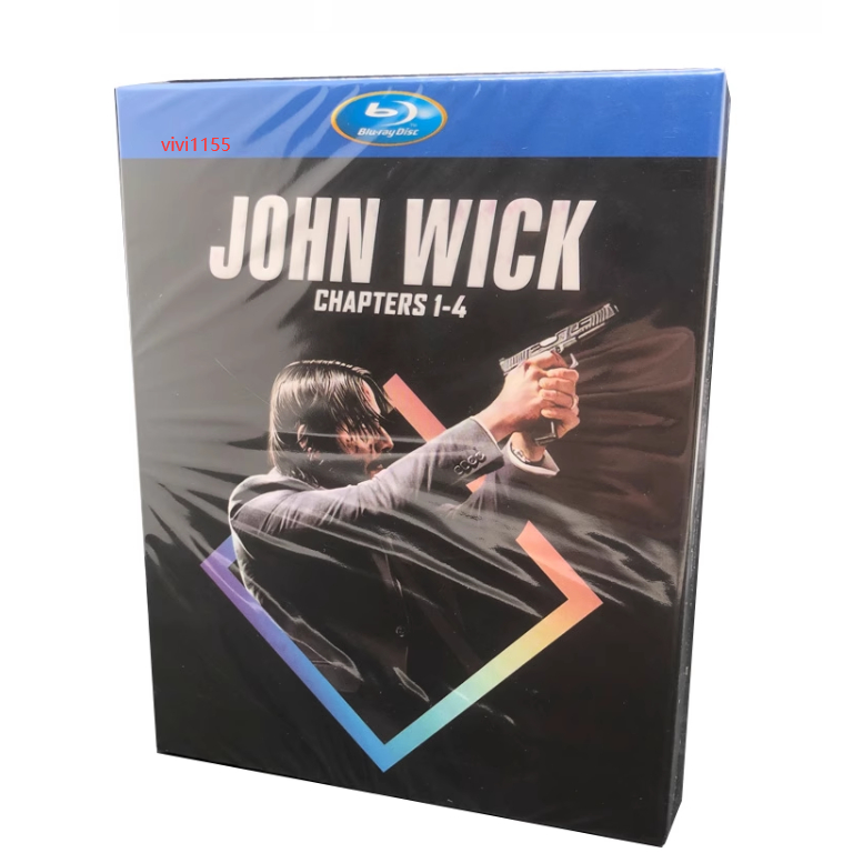 BD藍光高清歐美電影合集 John Wick 疾速追殺/捍衛任務/殺神 1-4部 英語發音 中文字幕 4碟盒裝BD藍光