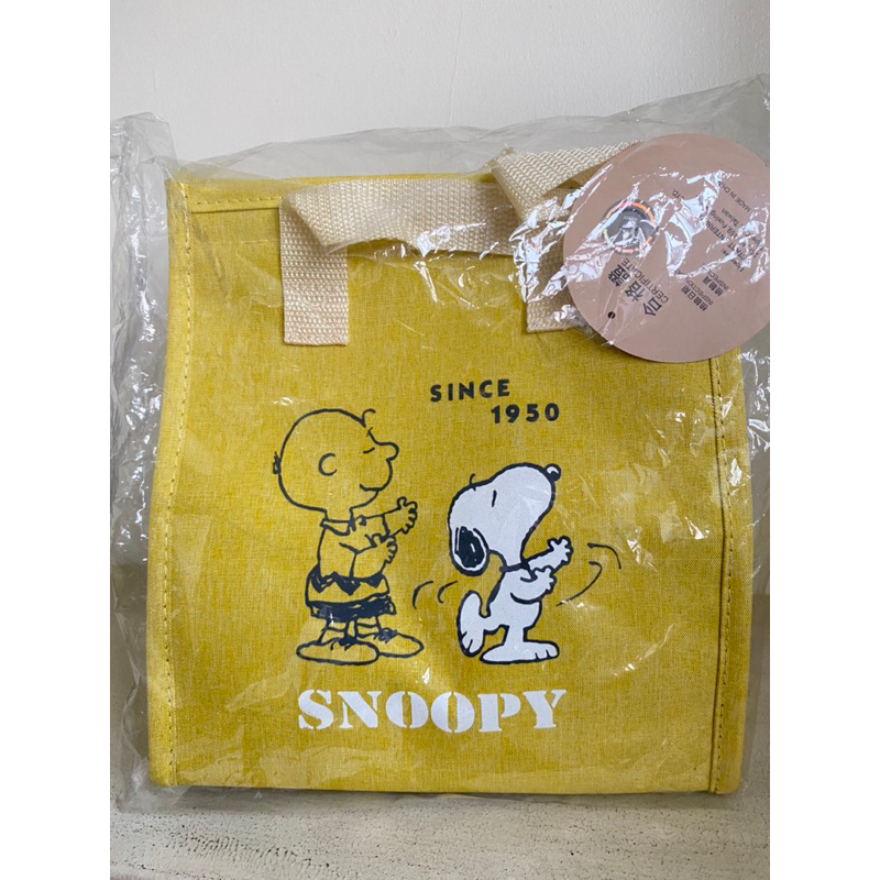 現貨 正版 史努比 SNOOPY  餐袋 保溫袋 便當袋 收納袋  手提袋 史努比 厚版保溫便當袋