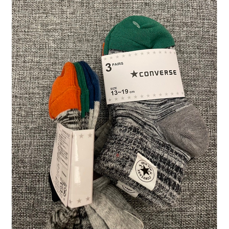 ［現貨］日本 Converse 童襪3件組 13-19cm 襪子