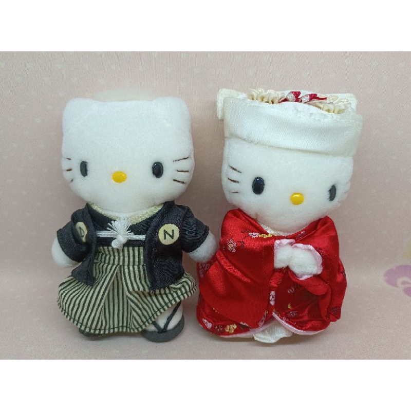 hello kitty 2001年日式結婚造型娃娃 4901610937365