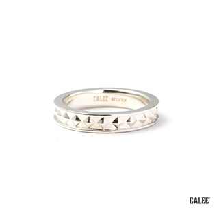 GOODFORIT / 日本Calee Studs Silver Narrow Ring鉚釘純銀戒指