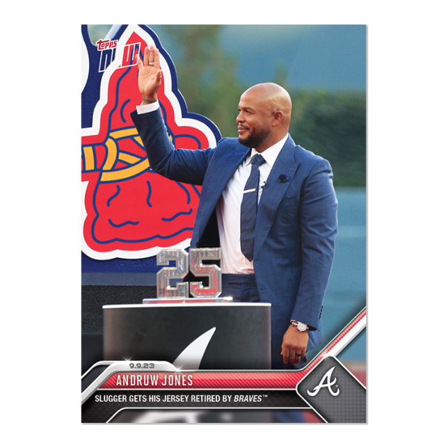 Andruw Jones 球員卡 2023 MLB TOPPS NOW Card 843 背號退休儀式