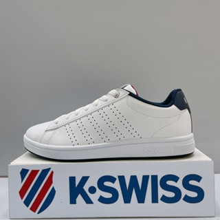 K-SWISS Court Casper III 男生 白色 皮革 舒適 運動 休閒鞋 08449178