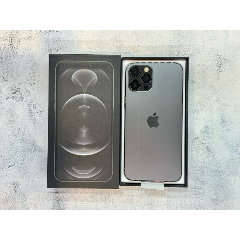 最高折＄5000♠️福利機 iphone 12 pro max 128G  黑色 台灣貨 81 84%