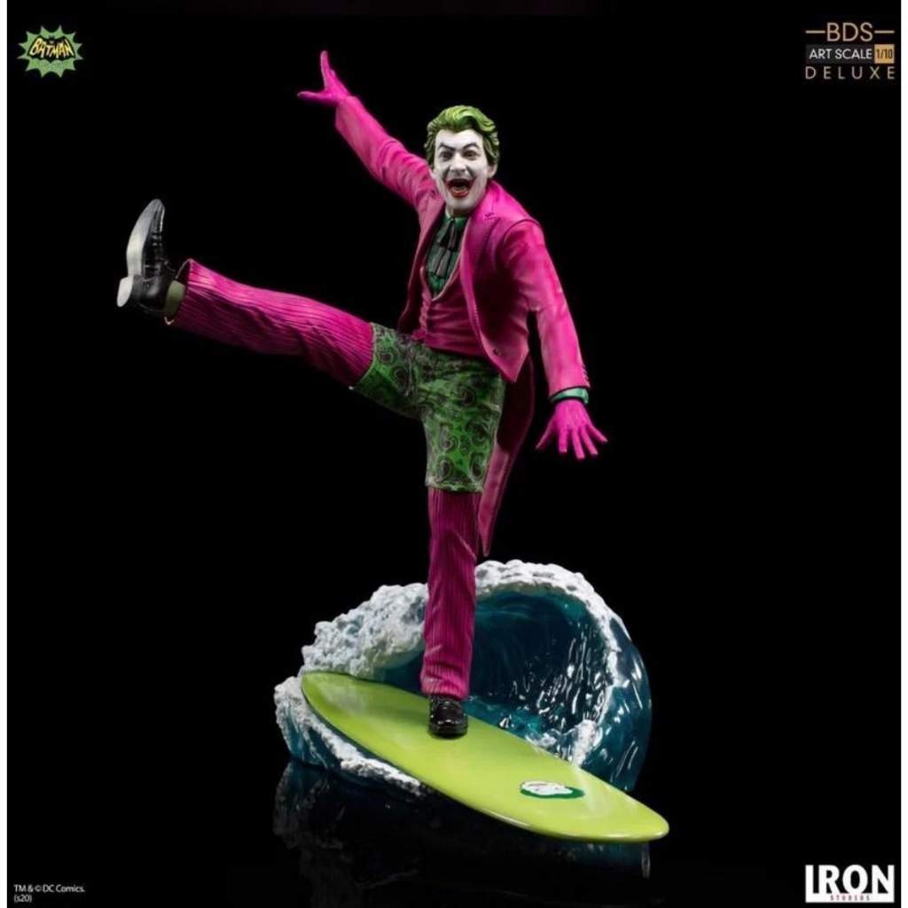 Iron Studio 1/10 蝙蝠俠 1966 小丑 Joker 衝浪造型 豪華版 雕像 FC13410