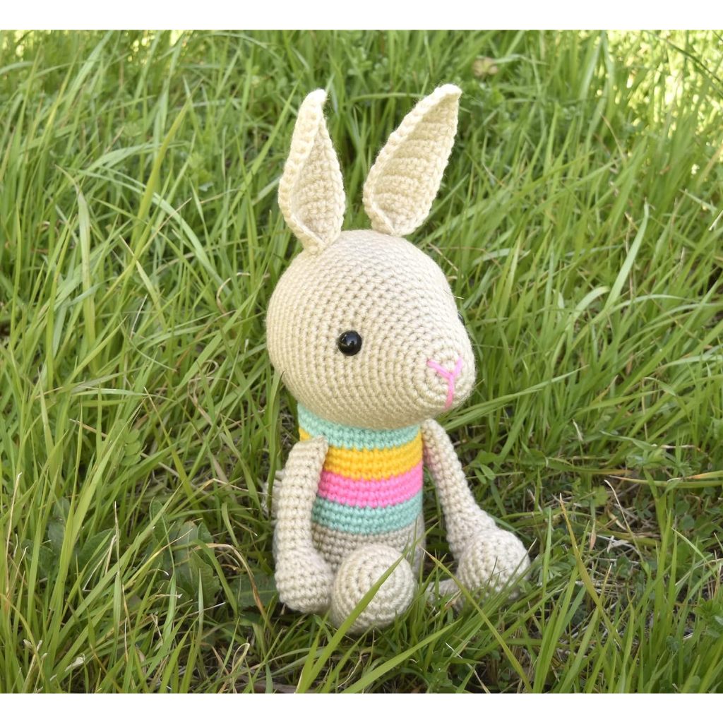 鉤針娃娃材料包 Naska巨大兔娃娃 diy玩偶毛線材料包鉤針編織娃娃日本代購熱銷