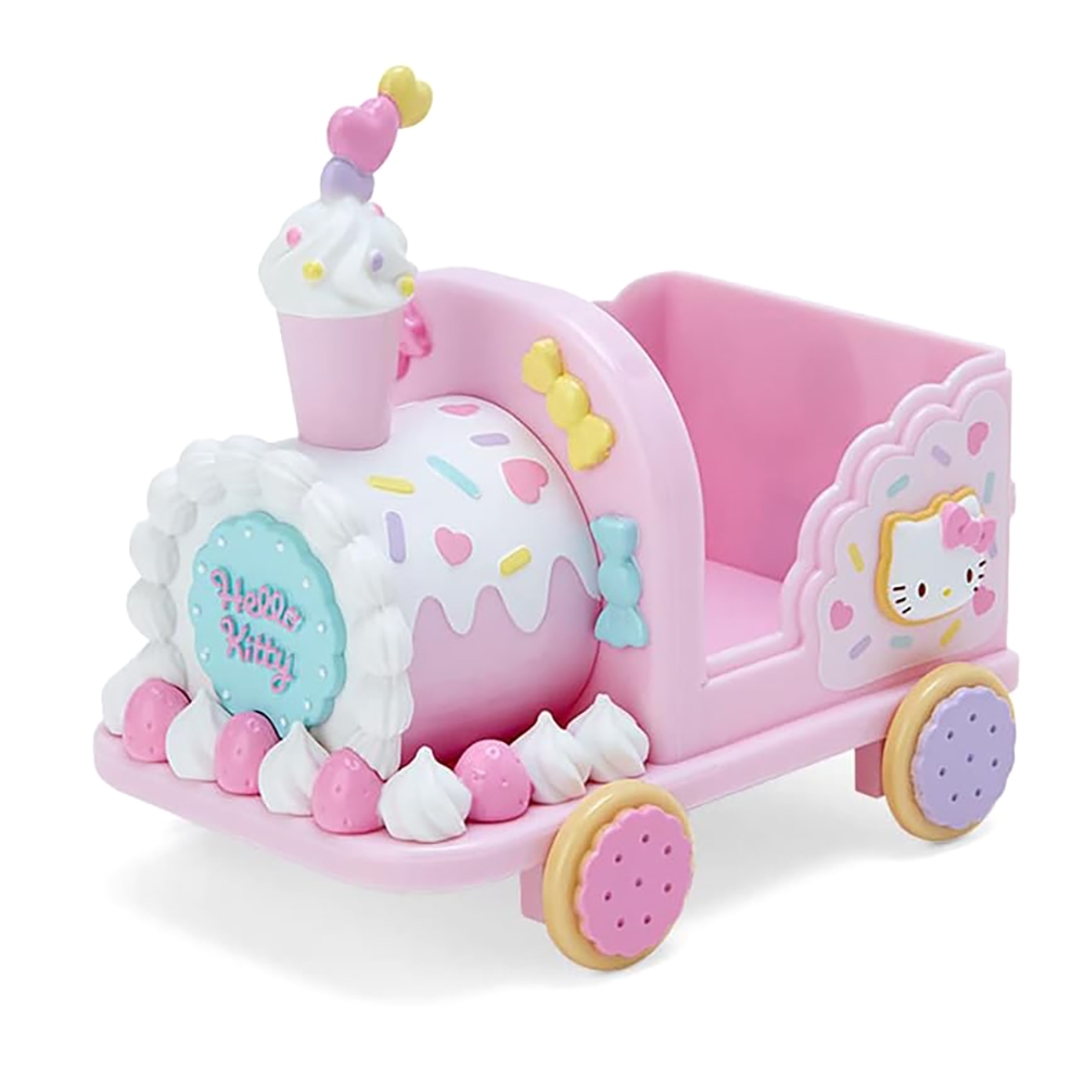 Sanrio 三麗鷗 甜點小鎮系列 火車頭造型置物盒 Hello Kitty 765210N