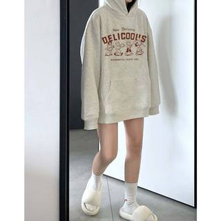 【CHAOO】帽t 女 衛衣 連帽 oversize 帽t 卡通帽t 帽t 韓國 ins 風衣服 冬季衣服 薄款帽t
