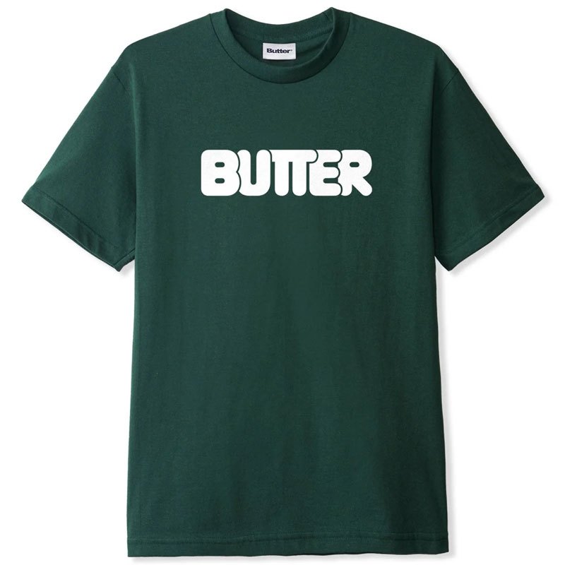 BUTTER GOODS A10603 ROUNDED LOGO TEE 短T (綠色) 化學原宿
