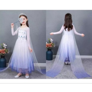 冰雪奇緣 艾莎ELSA造型服裝 小洋裝 小禮服 漸層藍