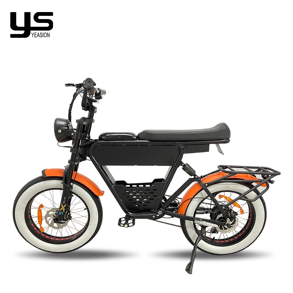 EBIKE 1000W 35AH48V 電池 S-AMSUNG 電動胖子自行車 20 吋摩托車全懸吊液壓煞車快速電動自行