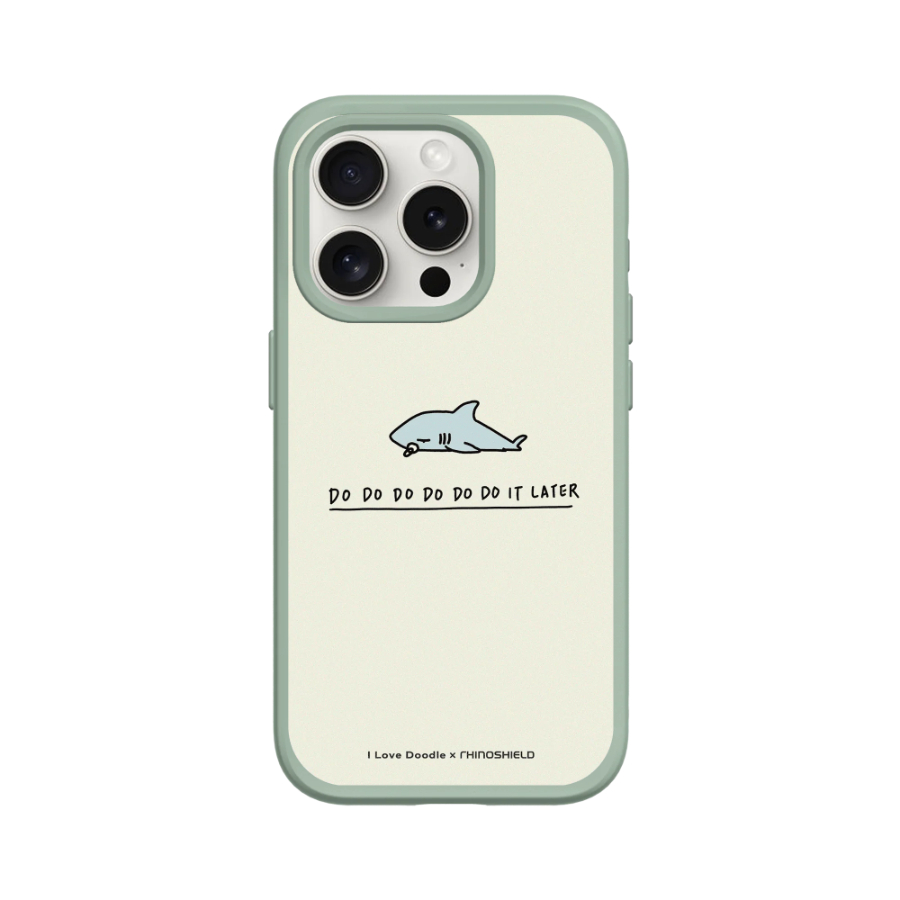 犀牛盾 適用iPhone SolidSuit(MagSafe兼容)超強磁吸手機殼∣ilovedoodle系列/鯊魚