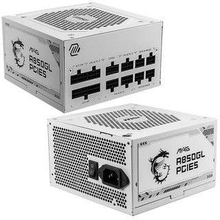 米特3C數位–MSI 微星 MAG A850GL PCIE5 WHITE 全模組電源 金牌/ATX3.0 白色電源供應器